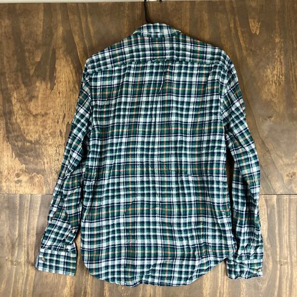 Eddie Bauer Mens Shirt Green Plaid Outdoor Soft Button Down 100% Cotton M - Picture 10 of 12